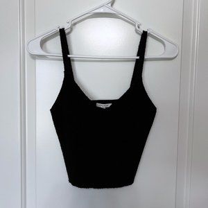 Black V-Neck Tank Top